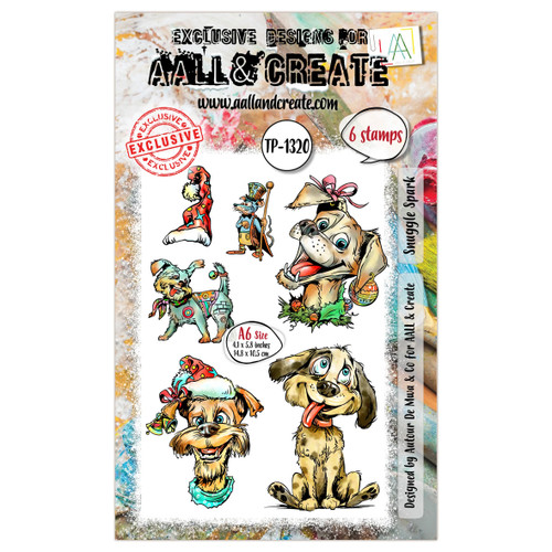 AALL And Create A6 Photopolymer Clear Stamp Set-Snuggle Spark - 5A0035SJ-1H74R - 5061097790446