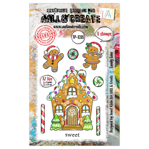 AALL And Create A7 Photopolymer Clear Stamp Set-Candy Lane - 5A0035T0-1H74V - 5061097790385