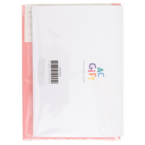 American Crafts Shaker Greeting Card-Pink - 5A0035QJ-1H72N