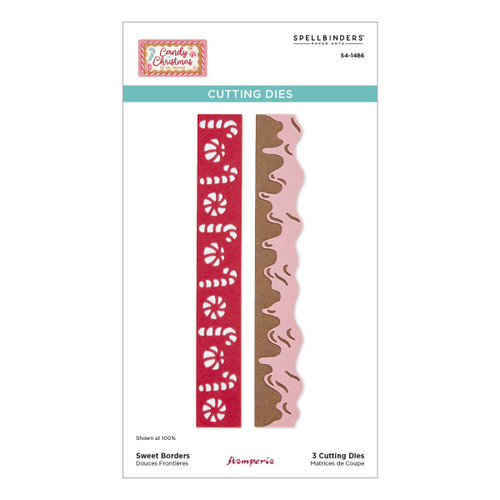 Spellbinders Etched Dies From Candy Christmas By Stamperia-Sweet Borders - 5A00351C-1H6JZ - 810176107041
