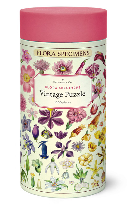 Cavallini Vintage 1,000 Piece Puzzle-Floral Specimens - 5A0035PL-1H70B - 9781639474349