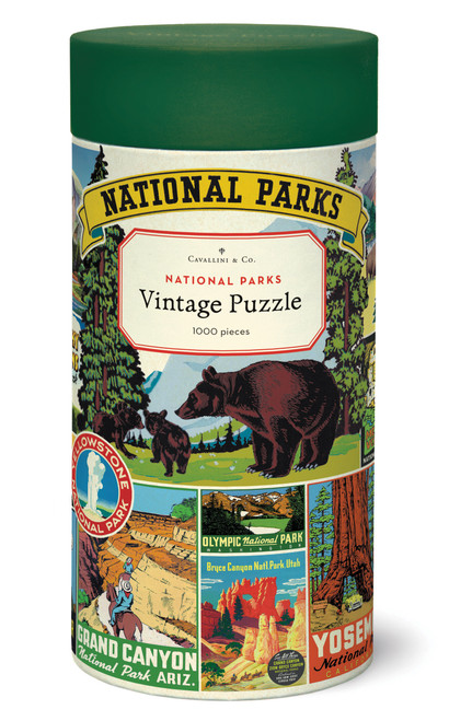 Cavallini Vintage 1,000 Piece Puzzle-National Parks - 5A0035PL-1H709 - 9781635447200