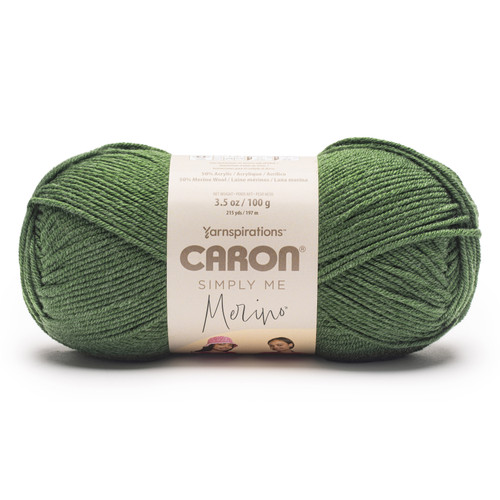 Caron Simply Me Yarn Merino-Basil Heather - 5A002X8V-1GY84 - 057355570245