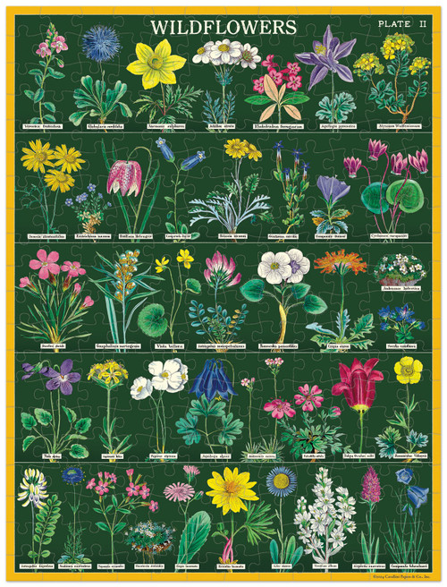 Cavallini 240 Piece Mini Puzzle-Wildflowers - 5A0035PM-1H70K