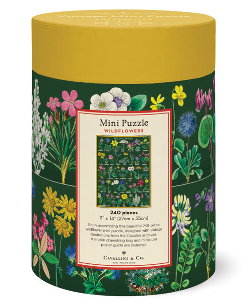 Cavallini 240 Piece Mini Puzzle-Wildflowers - 5A0035PM-1H70K