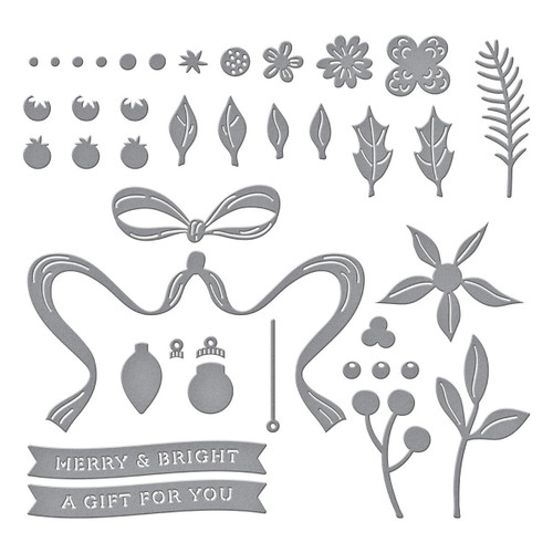 Spellbinders Etched Dies From Merry Moments-Gifting Bow - 5A00351S-1H6K1