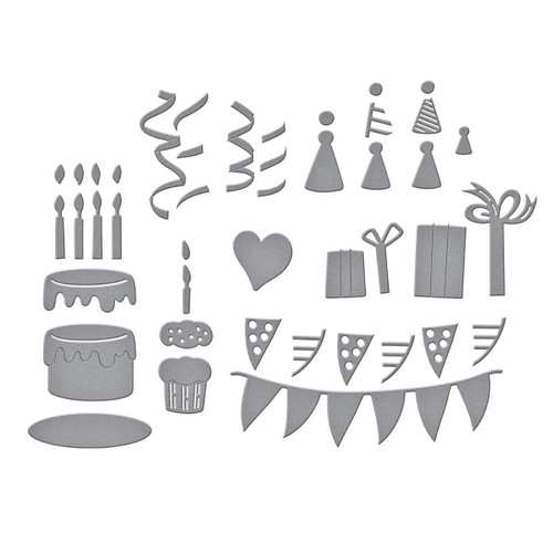 Etched Dies From Say Cheese Classic Pooh Birthday-Classic Pooh Birthday Accessories - 5A003537-1H6L1