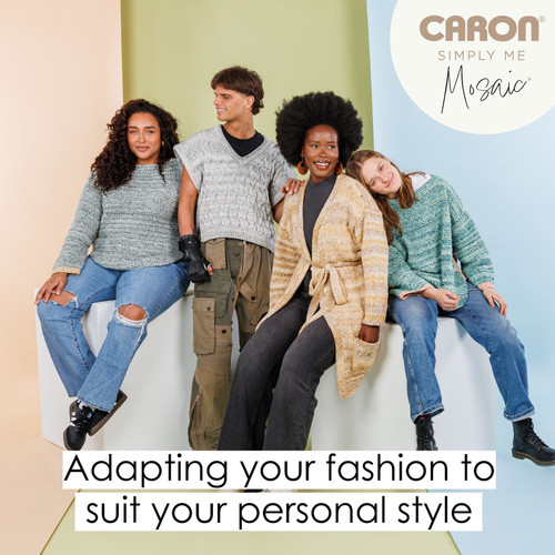 Caron Simply Me Yarn Mosaic-High Tide - 5A002X8T-1GY8Q
