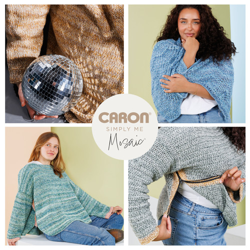 Caron Simply Me Yarn Mosaic-High Tide - 5A002X8T-1GY8Q