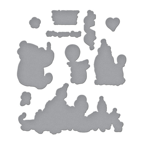 Etched Dies From Say Cheese Classic Pooh Birthday-Woo Hoo! - 5A00351V-1H6L3