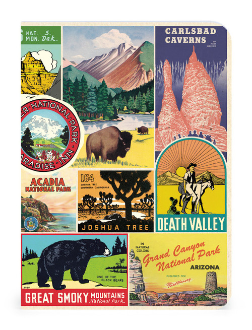 Cavallini Mini Notebooks 3/Pkg-National Parks - 5A0035PF-1H6ZF