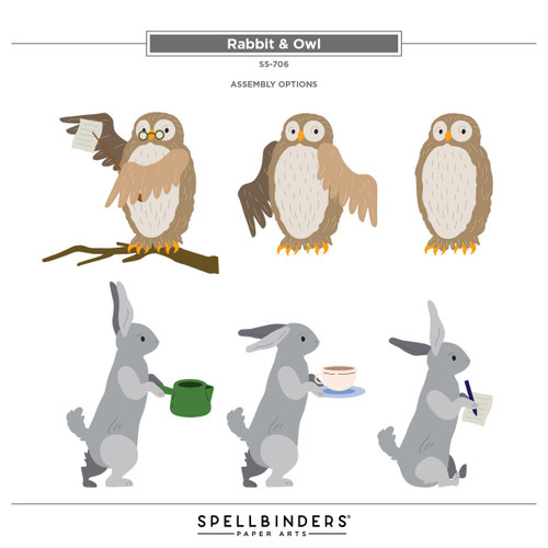 Etched Dies From Say Cheese Classic Pooh Birthday-Rabbit & Owl - 5A00351Z-1H6LN Etched Dies From Say Cheese Classic Pooh Birthday-Rabbit & Owl - 5A00351Z-1H6LN