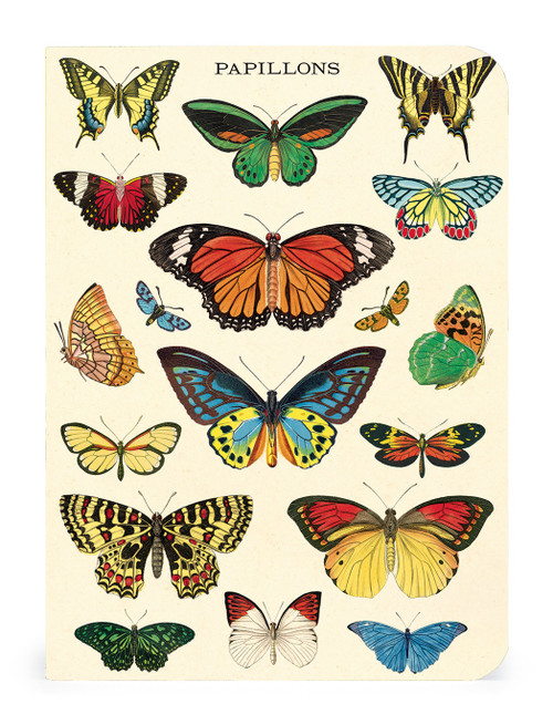 Cavallini Mini Notebooks 3/Pkg-Butterflies - 5A0035PF-1H6ZJ