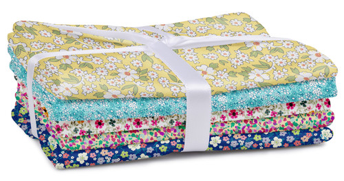 Fabric Editions Fabric Palette Assortment 18"X21" 5/Pkg-5 Designs - Floral - 5A00359C-1H6MP - 699919424672