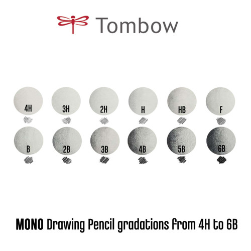 12 Pack - Tombow Mono Drawing Pencil-6B - 5A0036NY-1H84X
