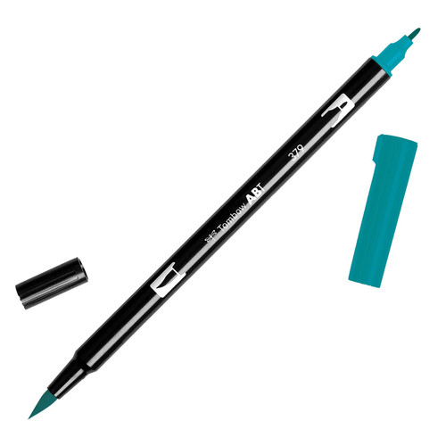 6 Pack - Tombow Dual Brush Marker Open Stock-379 Jade Green - DBP-56511 - 085014565110