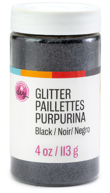 3 Pack - CousinDIY Glitter 4oz-Black - 5A002XSN-1GYKB - 191648186710