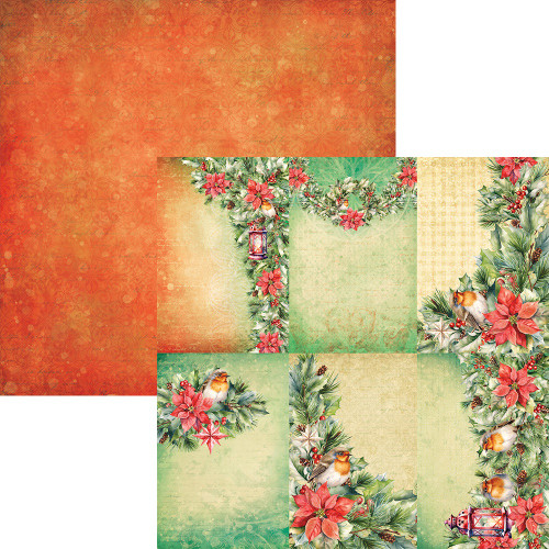 Elizabeth Crafts Double-Sided Cardstock Pack 12"X12"-Festive Holly - 5A0035HC-1H6SG