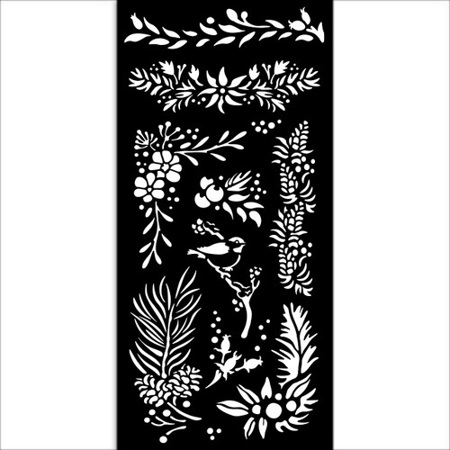 Stamperia Stencil 4.72"X9.84"-The Owl's House Branches - 5A0032WG-1H4K8