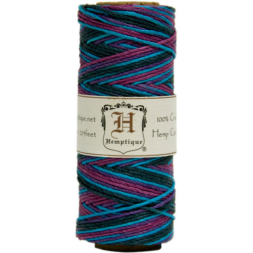 4 Pack - Hemptique Hemp Variegated Cord Spool 20lb 205'-Party - HSV20-9366 - 091037093660