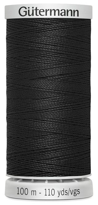 6 Pack - Gutermann Extra Strong Thread 110yd-Black - 724033-000 - 4008015230029
