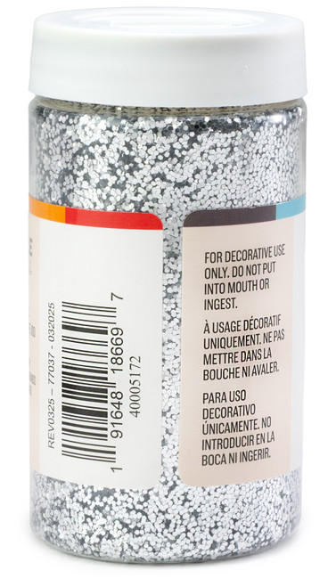 3 Pack - CousinDIY Glitter 4oz-Silver - 5A002XSN-5172