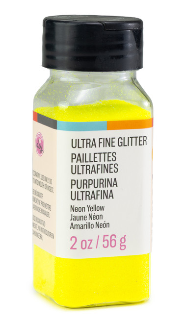 3 Pack - CousinDIY Extra Fine Glitter 2oz-Neon Yellow - 5A002XRZ-5170