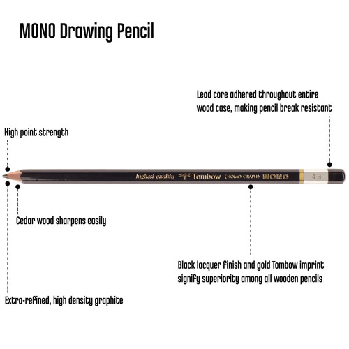 12 Pack - Tombow Mono Drawing Pencil-4B - 5A0036NY-1H7XJ