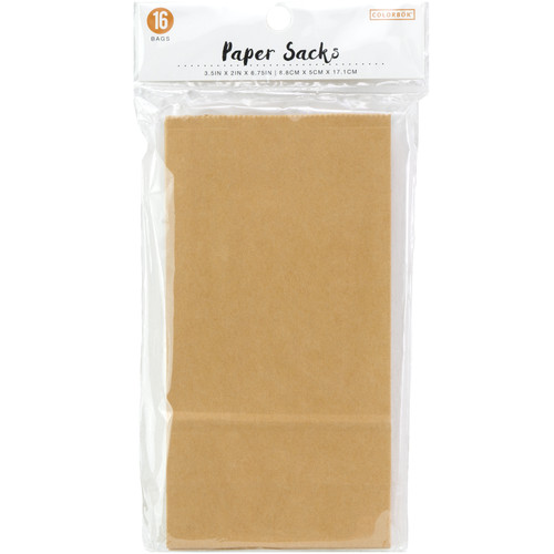 3 Pack - Colorbok Small Paper Gift Bags 3.5"X6.75" 16/Pkg-Kraft - 35783 - 765468357836