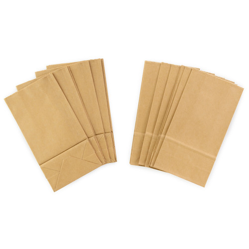 3 Pack - Colorbok Small Paper Gift Bags 3.5"X6.75" 16/Pkg-Kraft - 35783