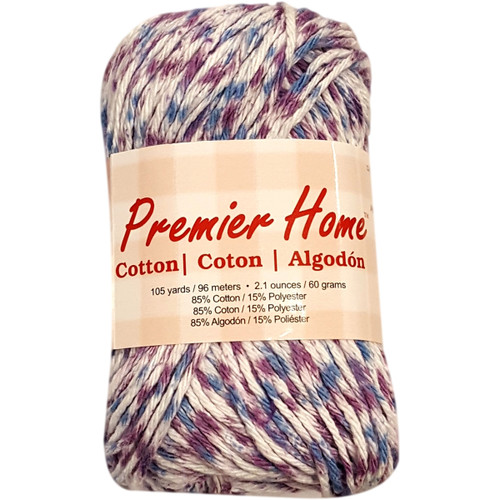 6 Pack - Premier Home Cotton Multi Yarn-Blueberry Speckle - 44-43 - 847652063126