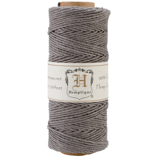 4 Pack - Hemptique Hemp Cord Spool 20lb 205'-Gray - HS20-GRY - 091037333308
