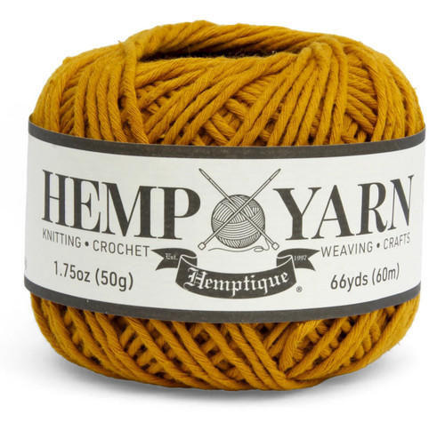 3 Pack - Hemptique Hemp Yarn Ball-OCHRE - 5A0036LF-1H7QJ - 602573271872