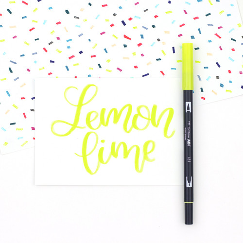 6 Pack - Tombow Dual Brush Marker Open Stock-131 Lemon Lime - DBP-56508 6 Pack - Tombow Dual Brush Marker Open Stock-131 Lemon Lime - DBP-56508