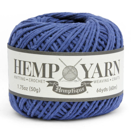 3 Pack - Hemptique Hemp Yarn Ball-DENIM - 5A0036LF-1H7Q6 - 091037799807