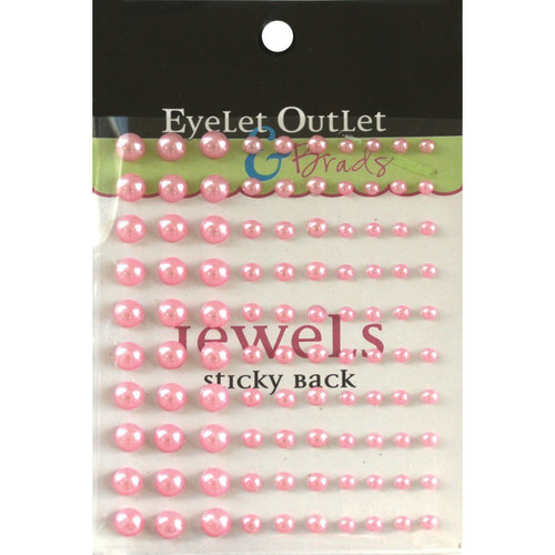 5 Pack - Eyelet Outlet Adhesive Pearls Multi-Size 100/Pkg-Pink - EOB3-PNK - 810787021118