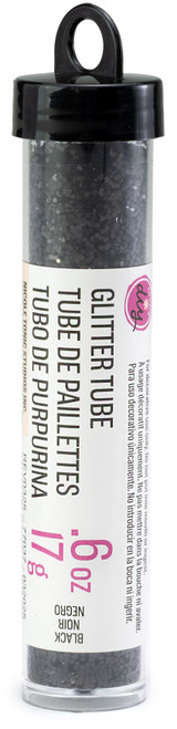 12 Pack - CousinDIY Glitter Tube 0.6oz (17g)-Black - 5A002XR9-5143 - 191648186420