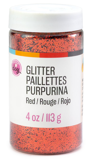 3 Pack - CousinDIY Glitter 4oz-Red - 5A002XSN-5177 - 191648186734