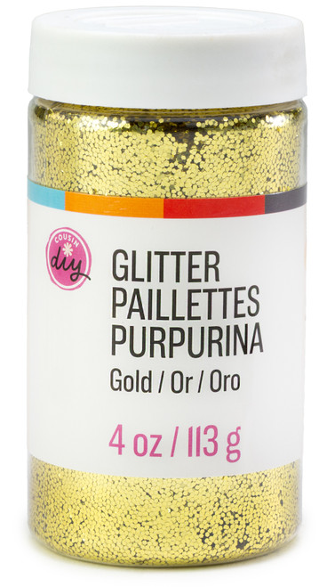 3 Pack - CousinDIY Glitter 4oz-Gold - 5A002XSN-5171 - 191648186680
