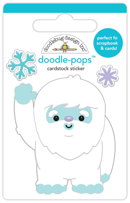 6 Pack - Doodlebug Doodle-Pops 3D Sticker-Hello Winter - DB8354 - 842715083547