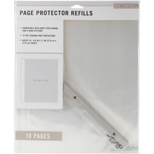 2 Pack - K&Company Page Protector Refills 8.5"X11"-10 Pieces - 30705395 - 643077705395