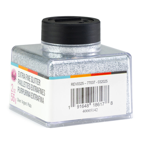 3 Pack - CousinDIY Glitter Stacker 2oz-Silver - 5A002XQ8-5142