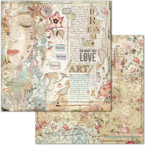 3 Pack - Stamperia Double-Sided Paper Pad 8"X8" 10/Pkg-Imagine, 10 Designs/1 Each - SBBS07