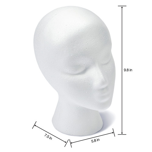 6 Pack - FloraCraft SmoothFoM Female Head Bulk Pack-5.8"X7.5"X9.8" - RS260