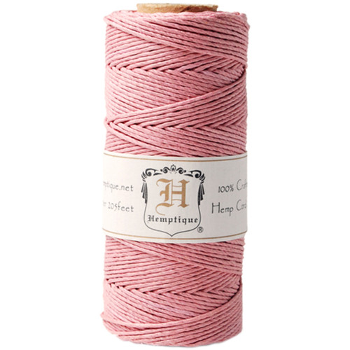 4 Pack - Hemptique Hemp Cord Spool 20lb 205'-Dusty Pink - HS20-DP - 091037333773
