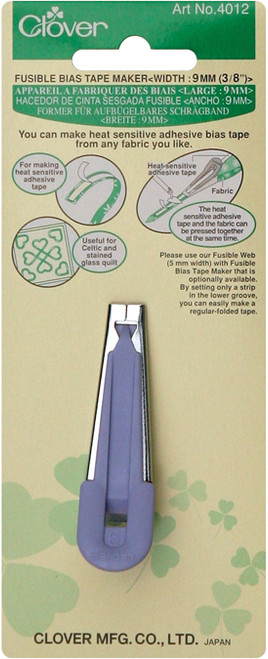3 Pack - Clover Fusible Bias Tape Maker-3/8" - 4012C - 051221505430