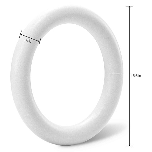 12 Pack - FloraCraft CraftFoM Extruded Wreath Bulk Pack-15.6"X2" - XT16W