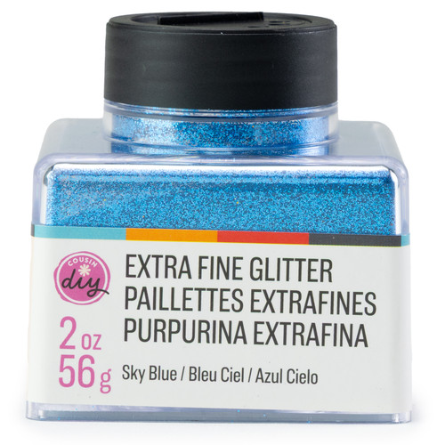 3 Pack - CousinDIY Glitter Stacker 2oz-Sky Blue - 5A002XQ8-5125 - 191648186260