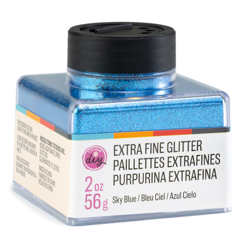 3 Pack - CousinDIY Glitter Stacker 2oz-Sky Blue - 5A002XQ8-5125