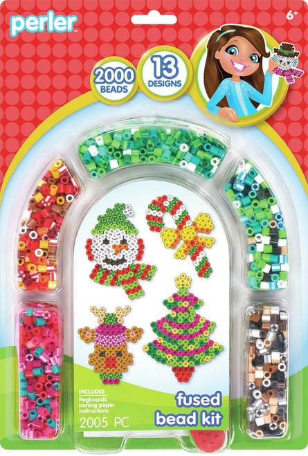 3 Pack - Perler Fused Bead Kit-Christmas - 8072364 - 048533723645